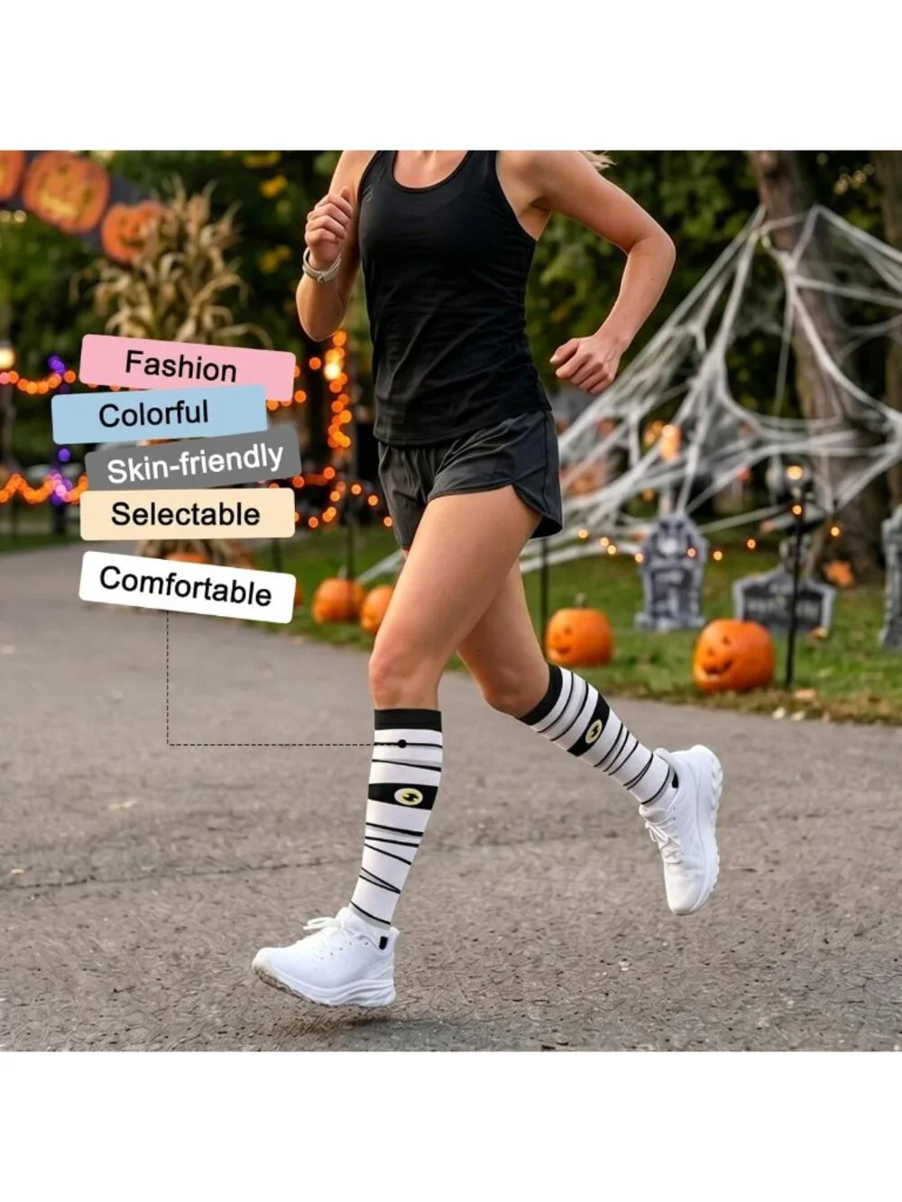 4 Pairs Compression Socks for Women - Best Support for Circulation, Travel